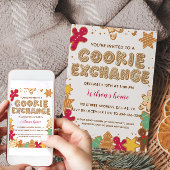 クッキーエクスチェンジホリデークリスマスパーティの招待状 招待状