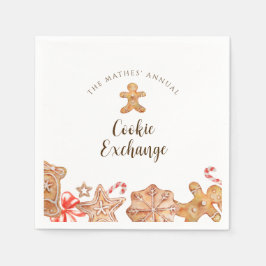 クッキーエクスチェンジホリデーパーティナプキンス スタンダードカクテルナプキン