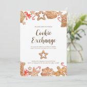 クッキーエクスチェンジホリデーパーティー招待状 招待状 (スタンド正面)