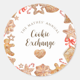 クッキーエクスチェンジホリデーパーティー ラウンドシール