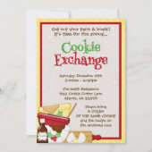 クッキーエクスチェンジ招待状ホリデーパーティー招待状 招待状 (正面)