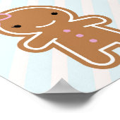 クッキーキュートかわいいジンジャーブレッド ポスター (角)