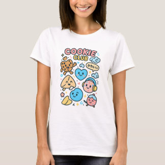 クッキークラブかわいい - スイートな仲間たち、ソフトな食感 Tシャツ