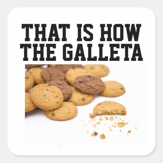 クッキークランブル スパングリッシュ スクエアシール (正面)