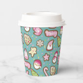 クッキークリスマスターコイズ 紙コップ (裏面)