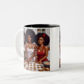 「クッキークルーゴール」マグカップ ツートーンマグカップ (正面左)