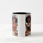 「クッキークルーゴール」マグカップ ツートーンマグカップ (中央)