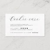 クッキーケア ミニマル フラット ありがとうカード 名刺 (裏面)