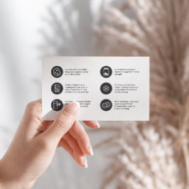 クッキーケア ミニマル フラット ありがとうカード 名刺