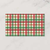 クッキーゲームクリスマスプレッドカードの数 プレイスカード (裏面)