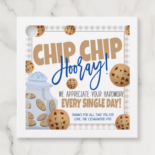 クッキーサンキューギフトラベル フェイバータグ (正面)