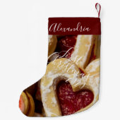 クッキーシュガー&スパイスレッドガーリーフォトファースト スモールクリスマスストッキング (裏面)