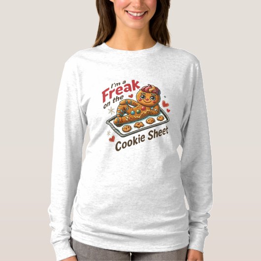 クッキーシートの上の変人 | おもしろTシャツ Tシャツ (正面)