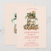 クッキージャー・クリスマス・パーティー 招待状 (正面/裏面)