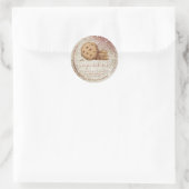 クッキースイーツペストリーガーリーショップベーカリーカテラー ラウンドシール (バッグ)