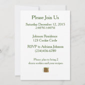 クッキースワップホリデイ 招待状 (裏面)