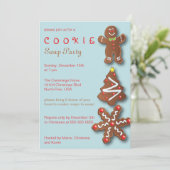 クッキースワップホリデー招待状 招待状 (スタンド正面)
