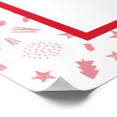 クッキースワップ赤いトラックのジンジャーブレッド歓迎サイン ポスター (角)