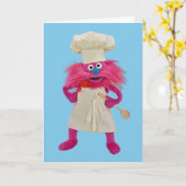 クッキーズモンスターフードトラック | Gongerポーズ カード (黄色い花)