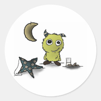 クッキーセキュリティモンスターアート ラウンドシール
