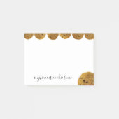 クッキータイムチョコレートチップクッキーカスタム文字 ポストイット (正面)