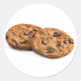 クッキーチョコクラシックレート丸ステッカー ラウンドシール
