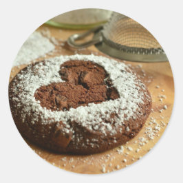 クッキーチョコクラシックレート丸ステッカー ラウンドシール
