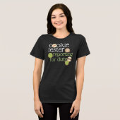 クッキーテスター任務に就く トライブレンドTシャツ (正面全面)