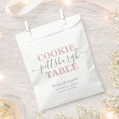 クッキーテーブルピパーソナライズされたンク紙 フェイバーバッグ (クリップ留めされた状態)