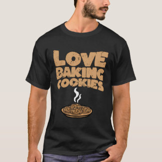 クッキーディーラースカウトライフキャンピングラブベーキングクッキ Tシャツ