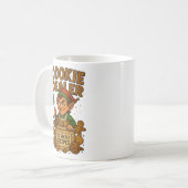 クッキーディーラーマグ | 面白いエルフのクリスマスマグ コーヒーマグカップ (正面左)