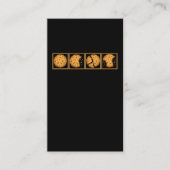 クッキーデザート食べ物好きビスケット・イーター 名刺 (正面)