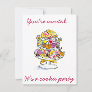 クッキートレイ招待されました...。クッキー…… 招待状