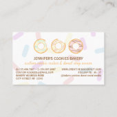 クッキードーナツスイートトリートパンチロイヤリティベーカリー 名刺 (裏面)