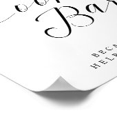 クッキーバー シック ブライダルシャワー ウェディングサイン ポスター (角)