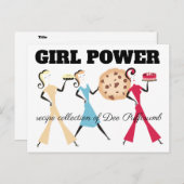 クッキーパイレトロ女子ベーキングレシピカード ポストカード (正面/裏面)