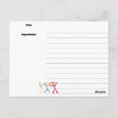 クッキーパイレトロ女子ベーキングレシピカード ポストカード (裏面)