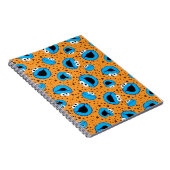 クッキーパターン上のクッキーモンスター ノートブック (右側)