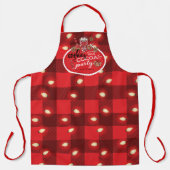 クッキーパーソナライズされたとココアクリスマスパーティー エプロン (正面)