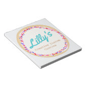 クッキーパーソナライズされたまたはカップケーキ ノートパッド (アングル)