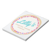 クッキーパーソナライズされたまたはカップケーキ ノートパッド (回転)