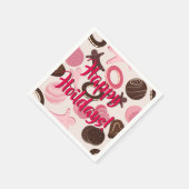 クッキーパーティーおもしろいハッピーホリデー！ スタンダードカクテルナプキン (角)