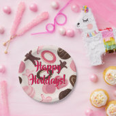 クッキーパーティーおもしろいハッピーホリデー! ペーパープレート (パーティー)