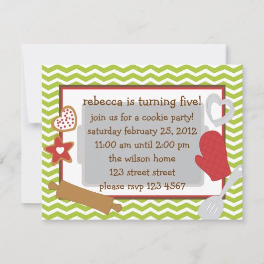 クッキーパーティー!.. 招待状 (正面)