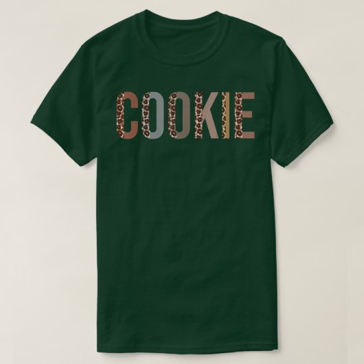 クッキーヒョウ印刷ママかわいいママの日おもしろいGr Tシャツ (デザイン正面)