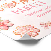 クッキービュッフェリトルクッキークリスマス誕生日 ポスター (角)