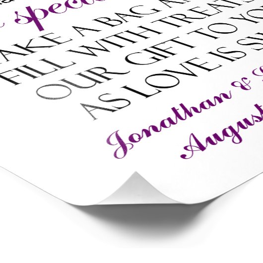 クッキービュッフェ結婚ーの看板へようこそ – Plum フォトプリント (角)