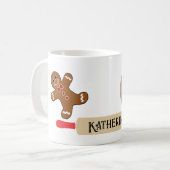 クッキーベイカーマグジンガーブレッド切り出しマンクリスマス コーヒーマグカップ (正面左)