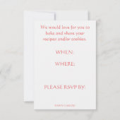 クッキーベイク招待状 セーブザデート (裏面)