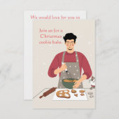 クッキーベイク招待状 セーブザデート (正面/裏面)
